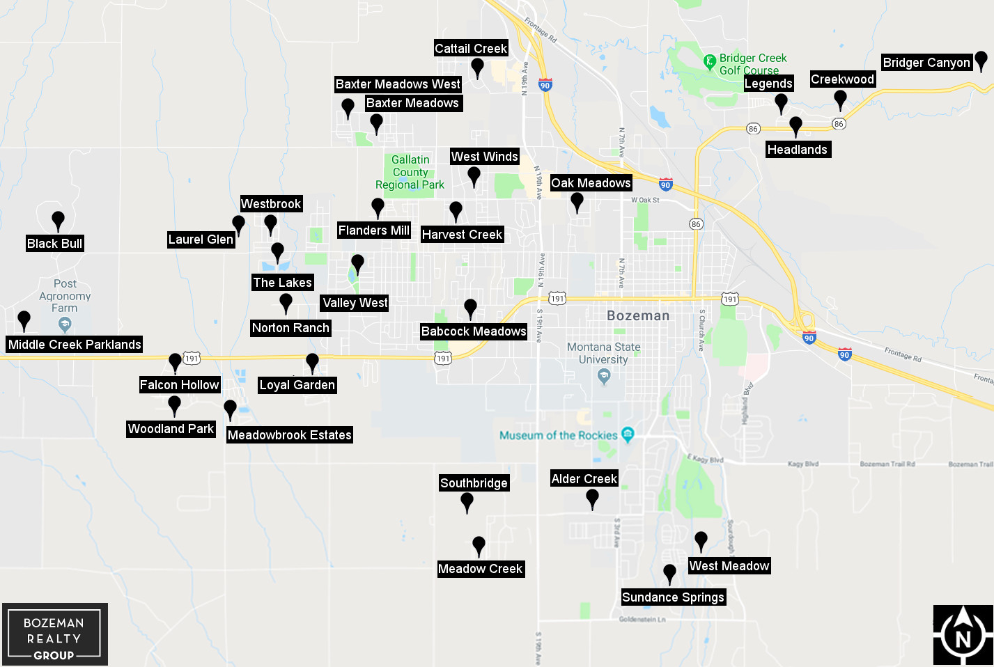 Bozeman Neighborhoods