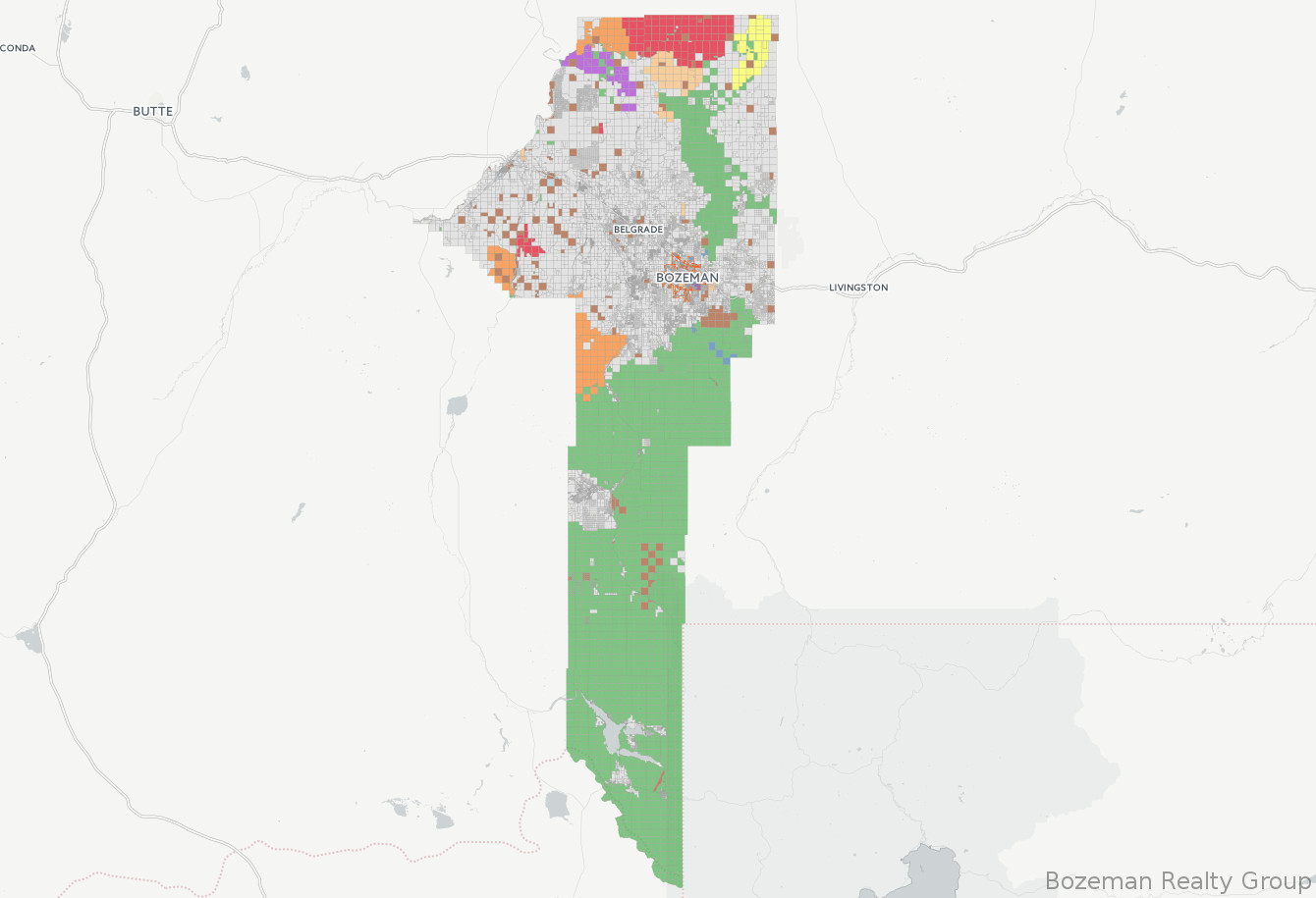 Bozeman Public Land Map