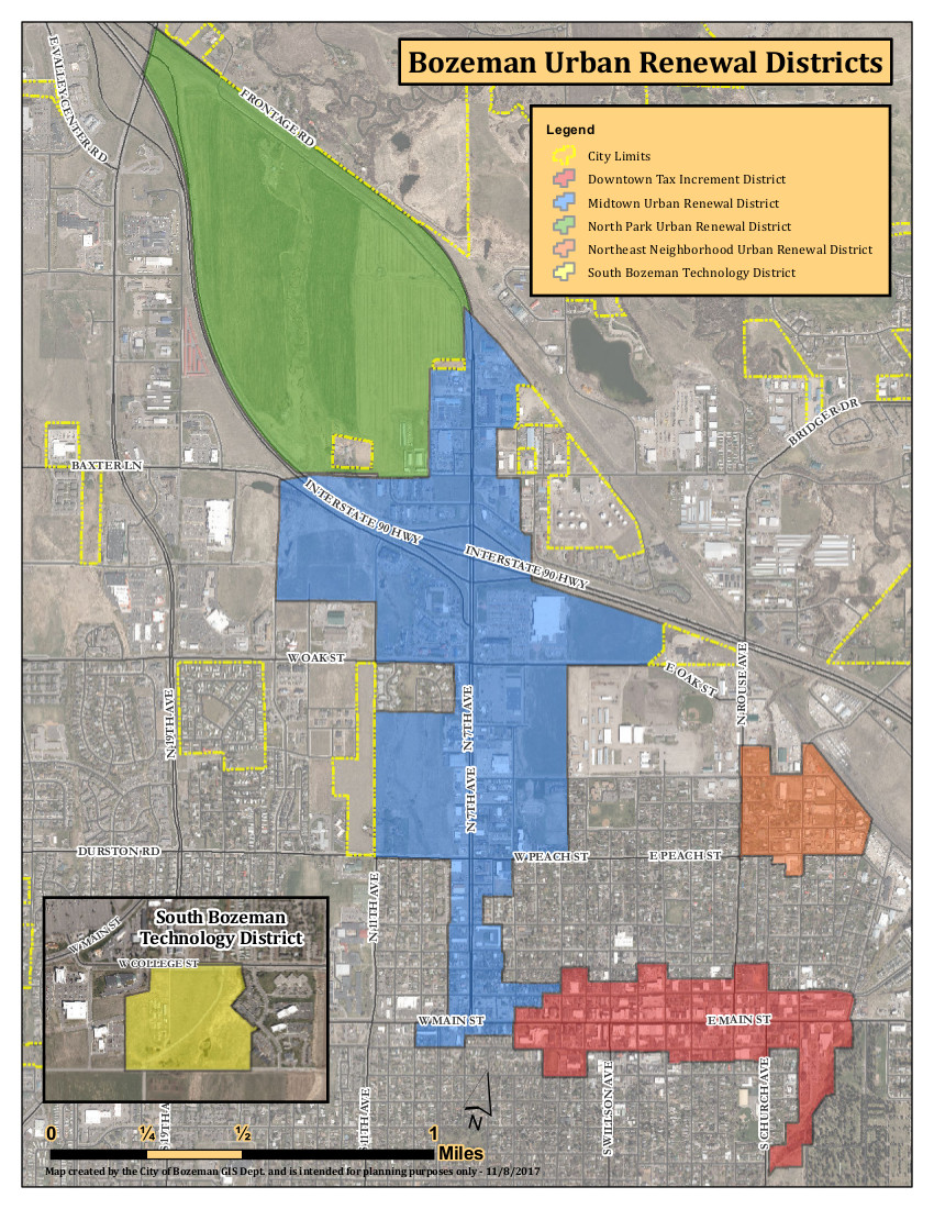 Bozeman Urban Renewal Districts