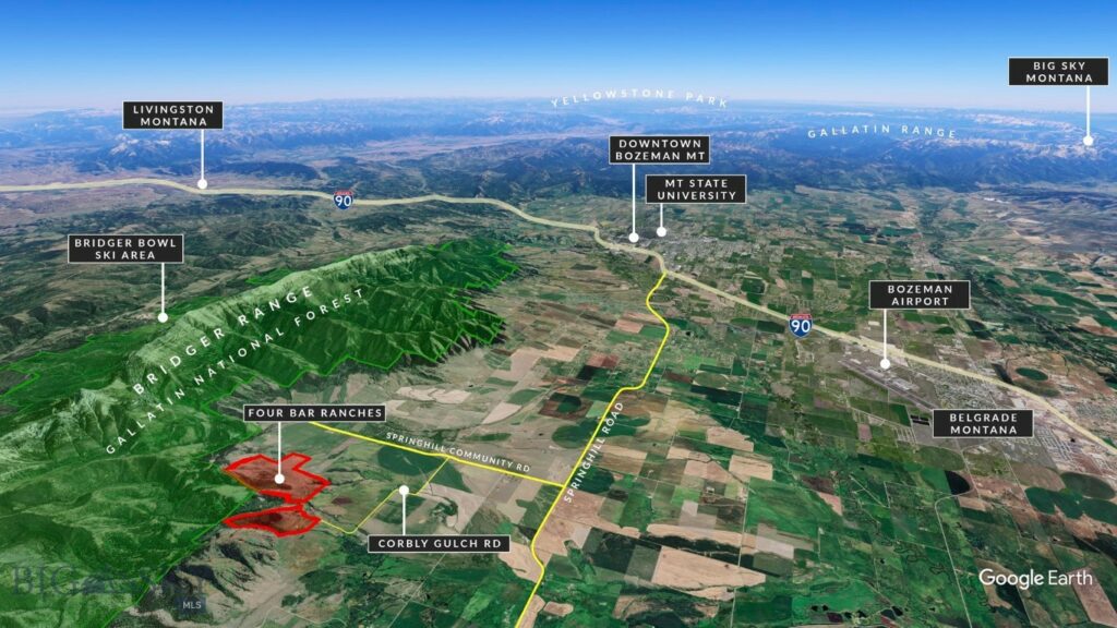 Four Bar Ranches Corbly Gulch, Belgrade MT 59714